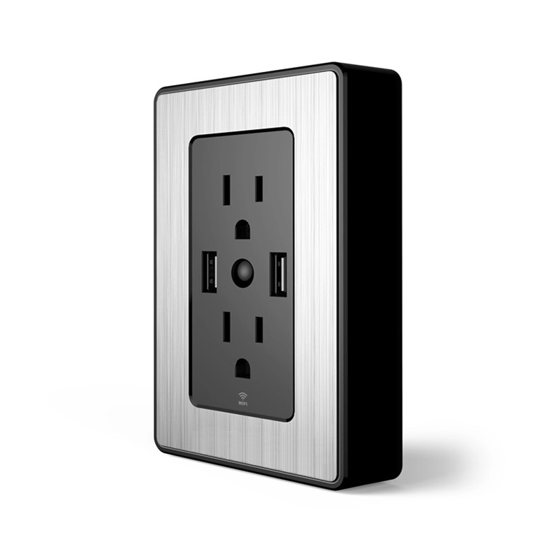 Американский amazon alexa пульт дистанционного управления двойной USB зарядное устройство умный дом wifi смарт-штекер wallplate usb розетка