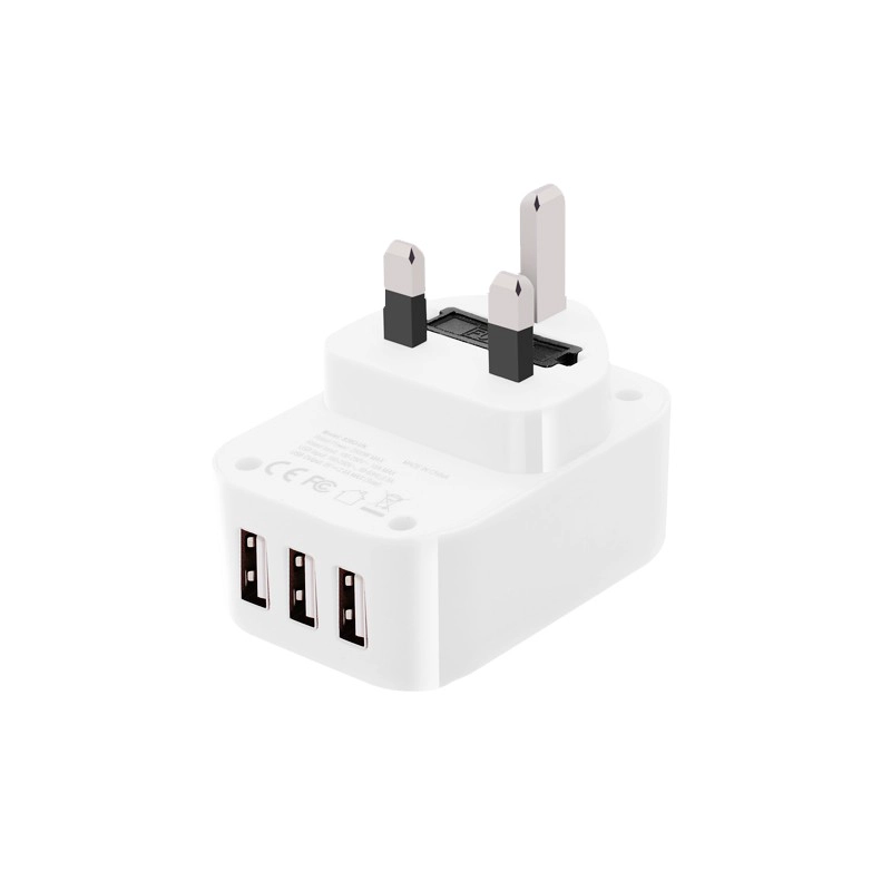 Omologazione BS EU UK AU US a 3 pin spina di conversione da viaggio presa universale a adattatore spina USB UK