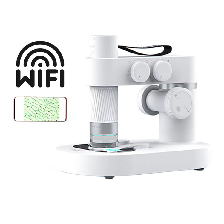 Niños STEM Aprendizaje Insecto Precontal Observación Microscopio para niños Microscopio educativo 1000x WiFi Bio Bio Microscopio