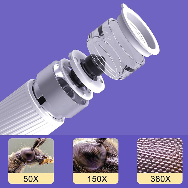 Niños STEM Aprendizaje Insecto Precontal Observación Microscopio para niños Microscopio educativo 1000x WiFi Bio Bio Microscopio