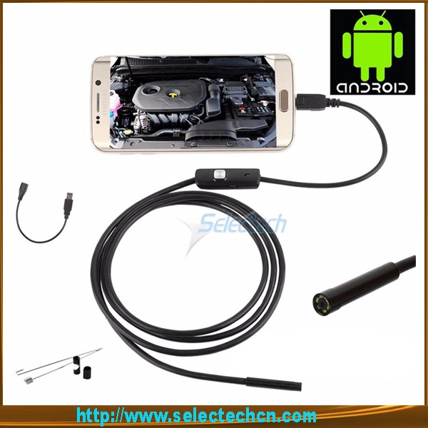 HD 720P 9mm Android Endoskope 6 LED Wasserdichte USB medizinische Endoskop Kamera SE-U9