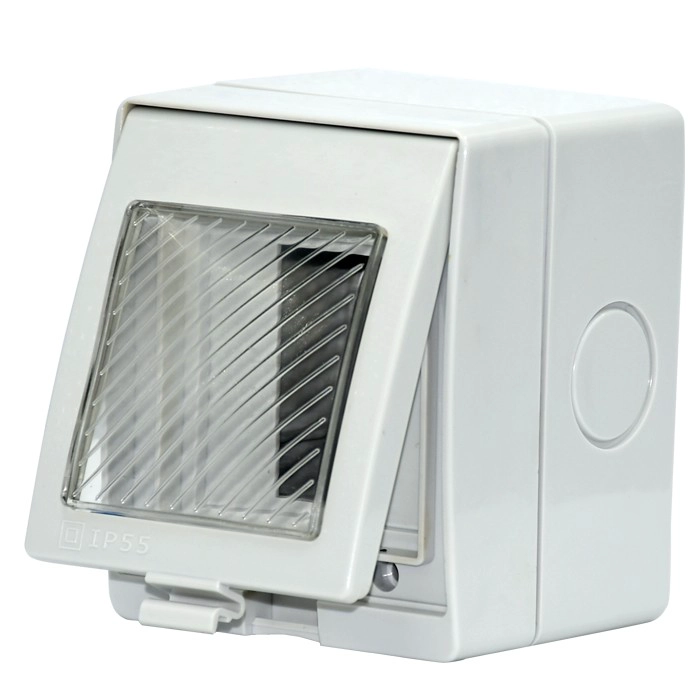 IP55 Waterproof box for the EU schuko socket, single wall switch or single socket waterproof box