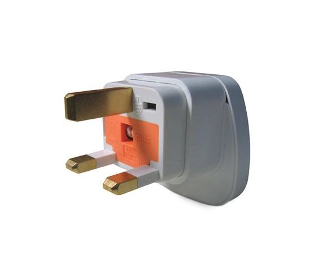 Itália incorporado três rounds Adapter Pin Com portão de segurança Com Security Gate SES-12A