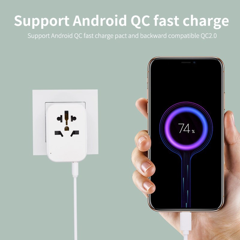 PD QC international quick travel adapter universal US UK AU EU type C USB port world travel BS8546 fast charger UK plug converte