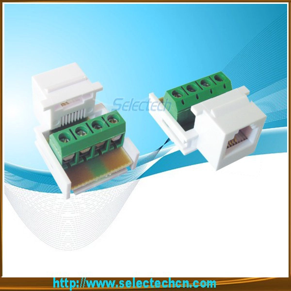 터미널 NE-25A-Cat3 특징과 RJ11 키스톤 잭