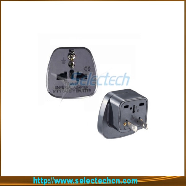 Adaptador seguro multi Série Universal Alemanha para os EUA Plug Adapter SES-6