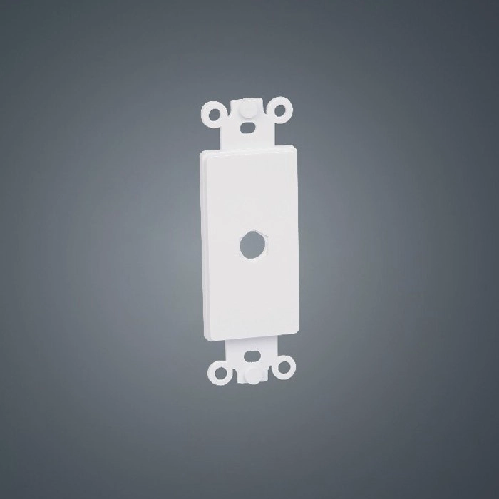 Single port 120 type Hexagon ABS Plastic embedded wall plate board for Audio-Video multimedia