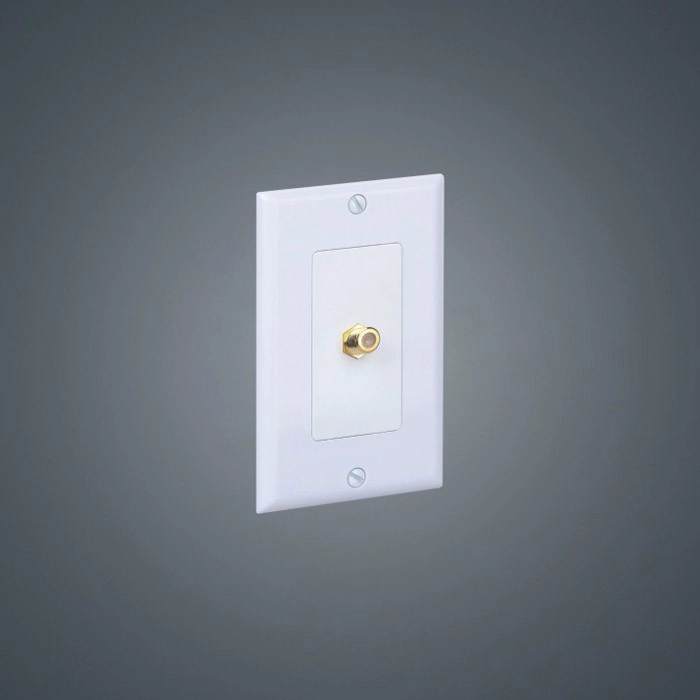 Single port 120 type Hexagon ABS Plastic embedded wall plate board for Audio-Video multimedia