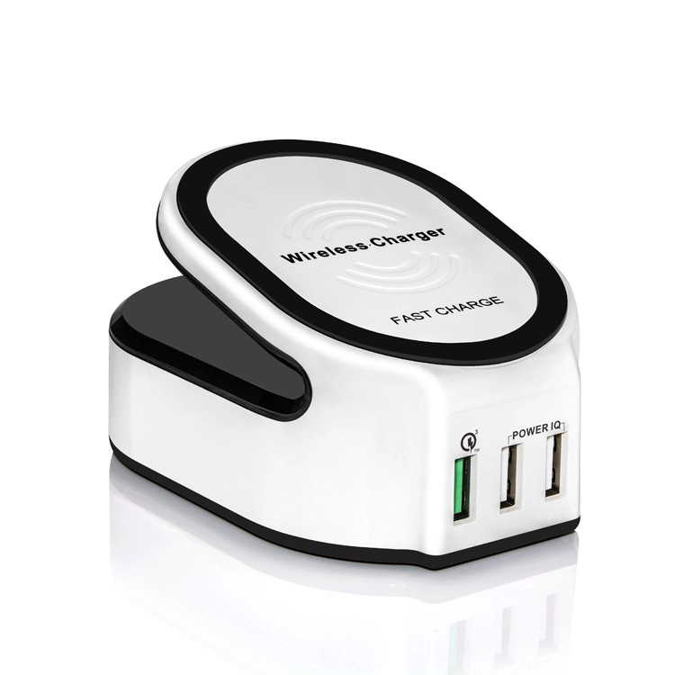 Smart 50W QI 3 in 1 무선 고속 충전기, QC 3.0 빠른 USB 충전기