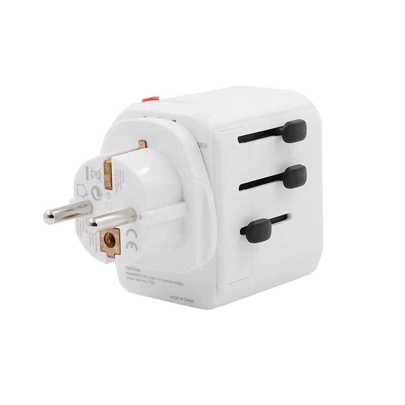 Adaptateur de voyage mondial le plus sûr ST-901D Chargeur rapide de type C + PD + QC USB * 4 avec certification BS