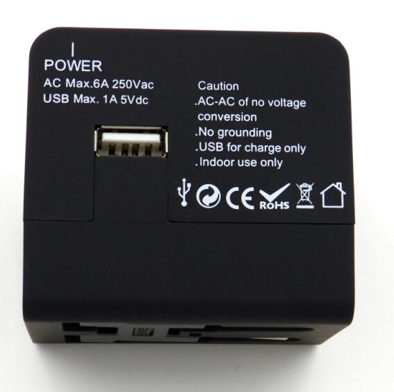 USB Charger Wort Travel Adapter für die Reise mit Sicherheit Shutter und 1A Output SE-MT148U