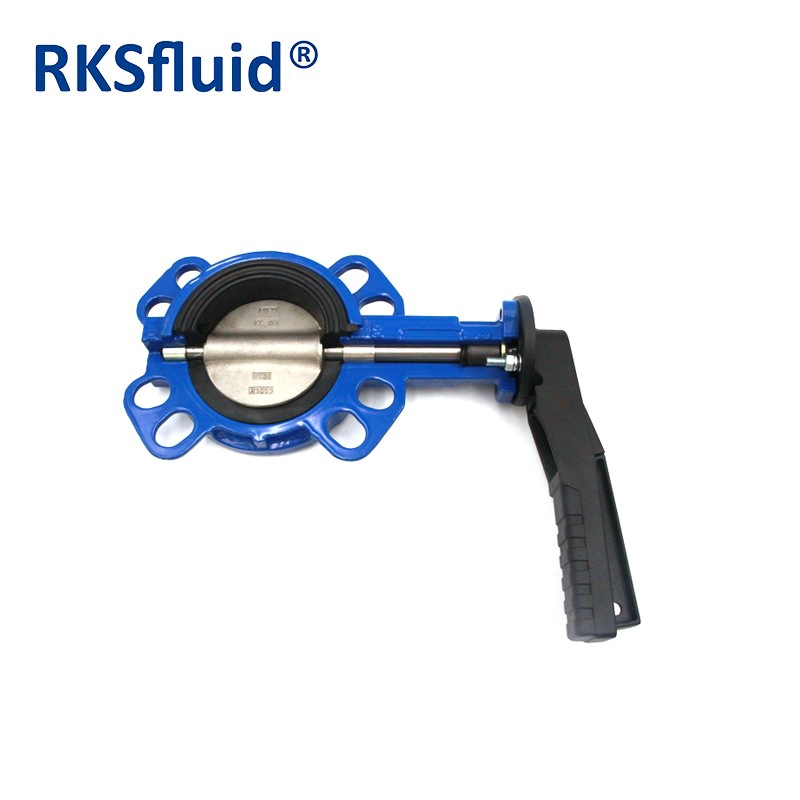 China 3 lever butterfly valve wafer type butterfly valve assembly manufacturer