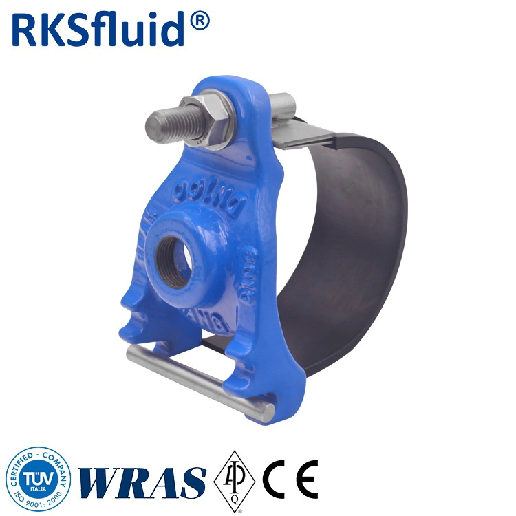 China 95% Special Offer Ductile Cast iron type grooved coupling rubber tapping saddles manufacturer