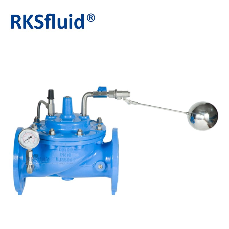 China ANSI DN100 sewage control valve ductile iron water level flange connection float ball type control valve PN16 manufacturer