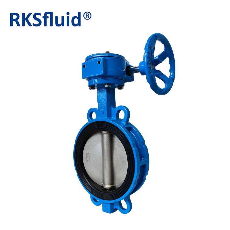 Chine Valve de papillon direct d'usine chinoise SATAIN-SATAIN ACIER TYVER RÉSILIENT VITON SEAT SEAT BATTERFLY VALVE PN16 fabricant