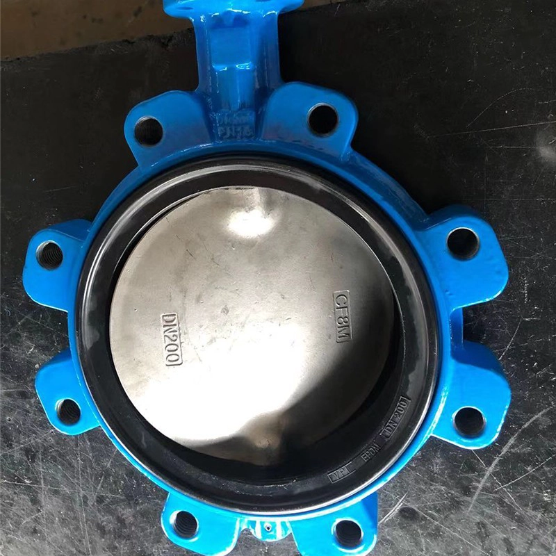 China Válvula de borboleta do tipo DN200 Tipo de borboleta NBR Flange resiliente Válvula de borboleta de assento fabricante