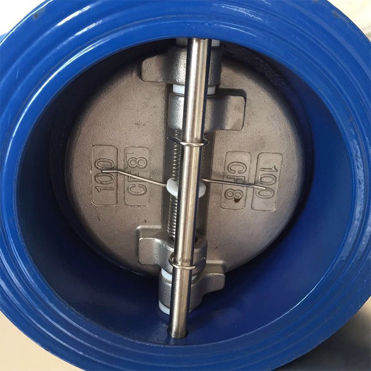 中国 工厂直接ANSI标准双链不锈钢PN16延性铁晶片类型双板止回阀带EPDM座椅 制造商