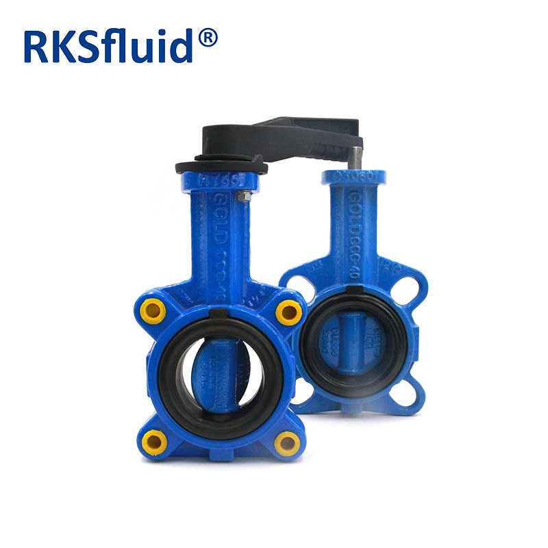 China Manufacturing CI body DI disc DN40 to DN2000 wafer type butterfly valve manufacturer