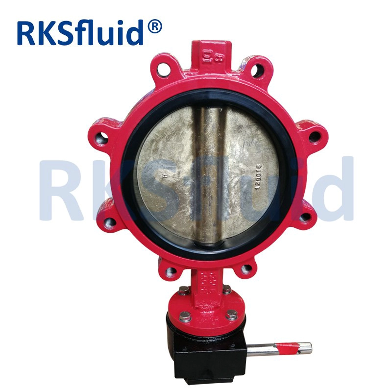 China ss304 ss316 Lug Type Shaft Cast Iron Butterfly Valve manufacturer