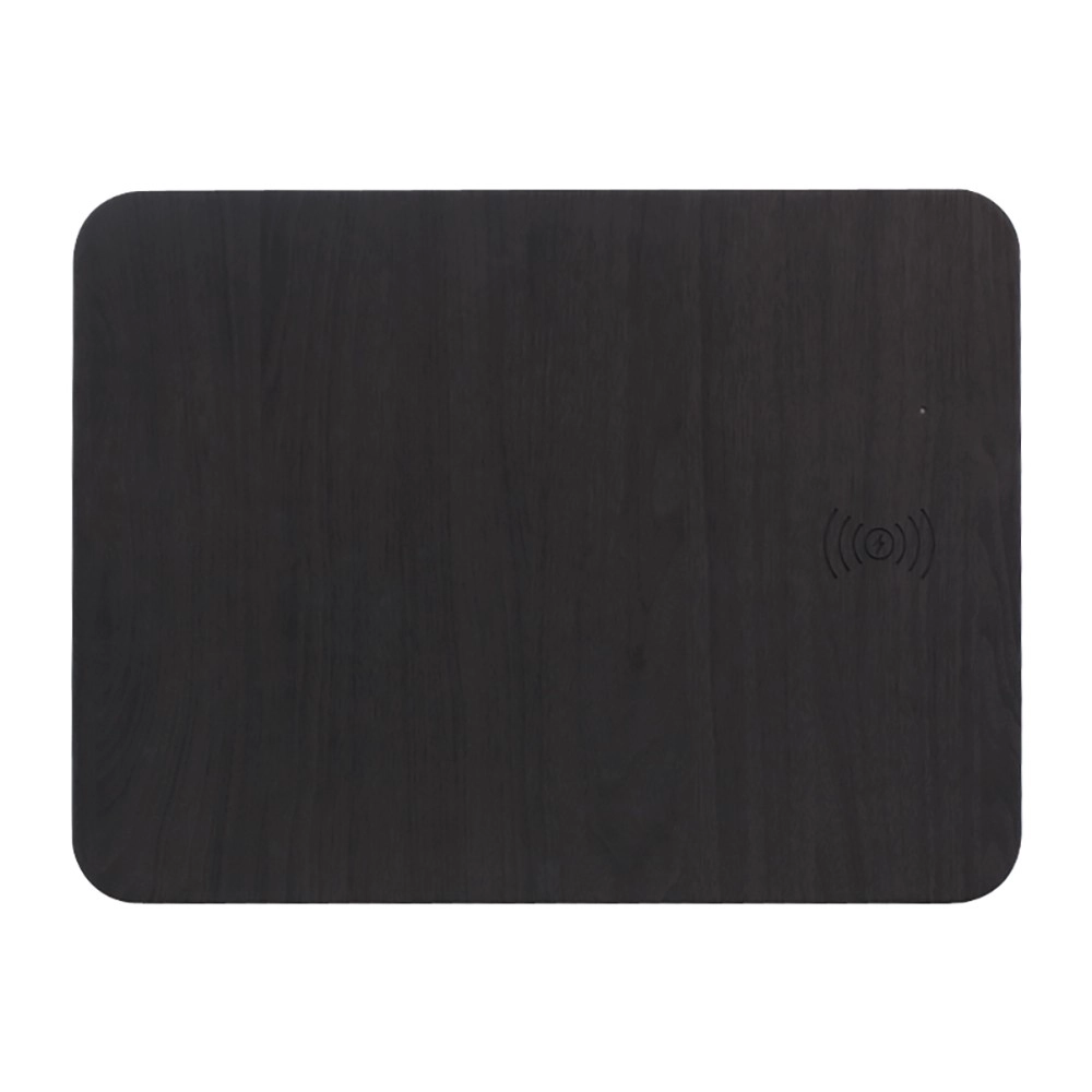 Φιλικό προς το περιβάλλον Qi Fast Wireless Charger Mouse Pad με προσαρμοσμένη ξύλινη έγχρωμη επιφάνεια PU για όλες τις συσκευές συμβατές με Qi (MH-D82)