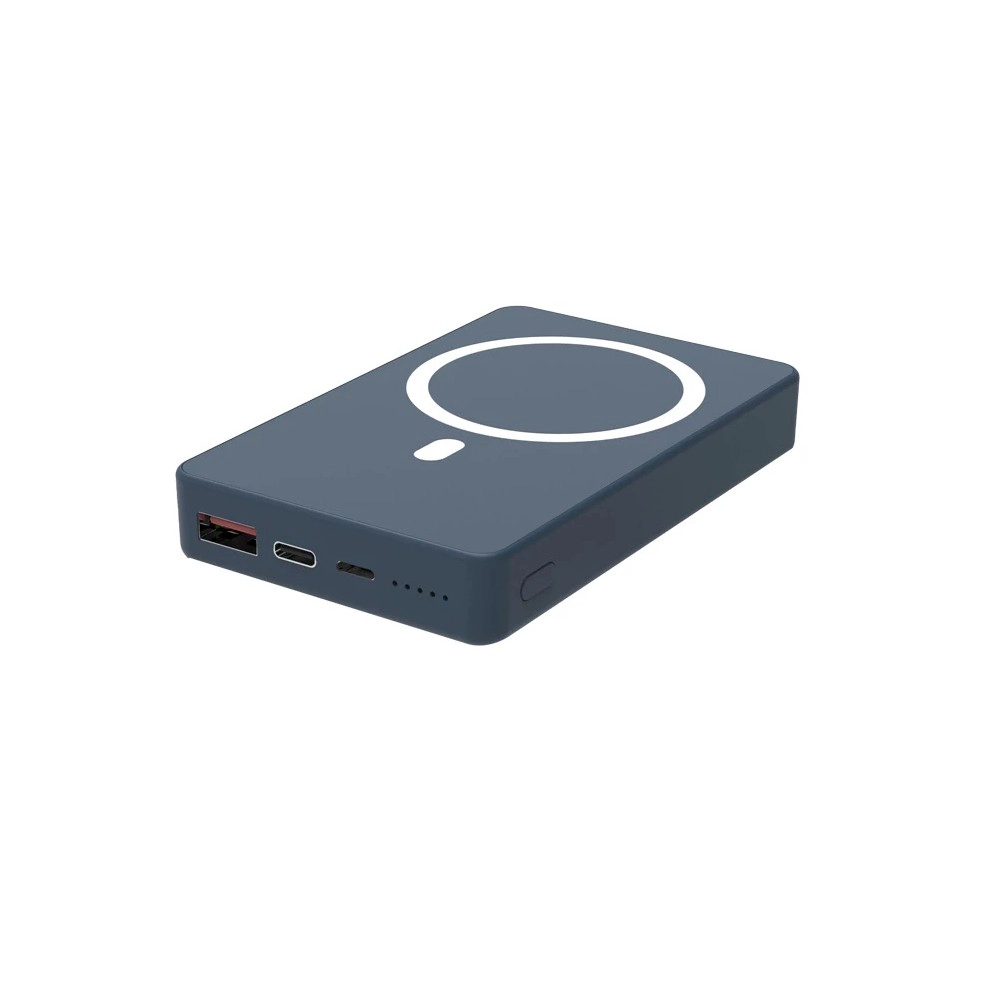 中国 批发 5000mAh MagSafe 磁性移动电源，带 Qi 5W 无线充电和 USB-C/闪电输入输出充电 (MH-P35) 制造商