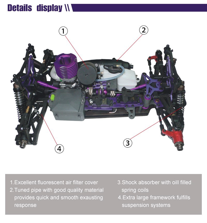 1/8 Scale 4WD nitro gas powered monster truck TPGT-0823,High Quality,nitro rc car,1/8car,gas powered car,rc monster truck,From Supplier or Manufacturer,CHINA TOPWIN INDUSTRY CO.,LTD