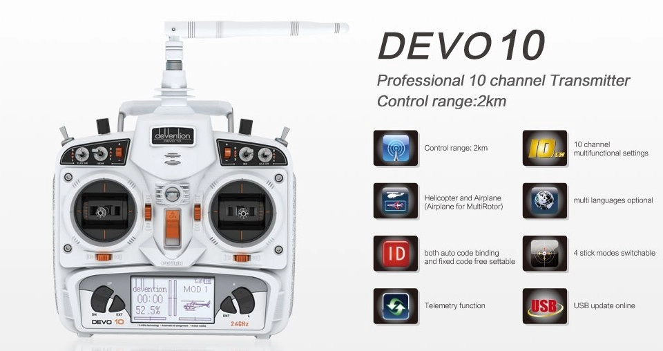 Walkera QR X350 PRO - GPS FPV RC Quadcopter With DEVO F7