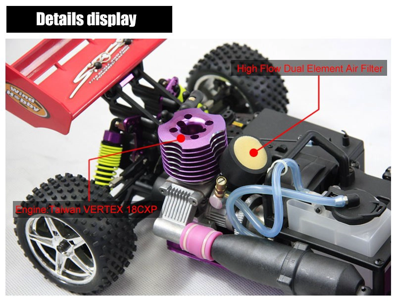 1/10th scale 4WD nitro powered off-road buggy TPCB-1082,High Quality RC Model Car,1/10 car,off road buggy, 4WD Car,CHINA TOPWIN INDUSTRY CO.,LTD