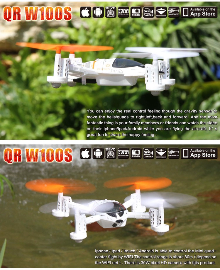 Walkera QR W100S FPV Wifi RC Quadcopter For IOS/Android System