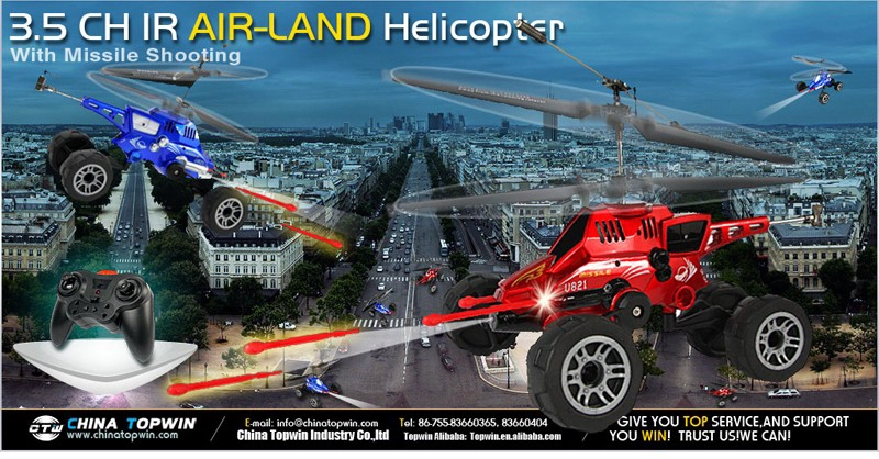 Air-land helicopter ,RC Helicopter,3.5CH Helicopter,IR Helicopter