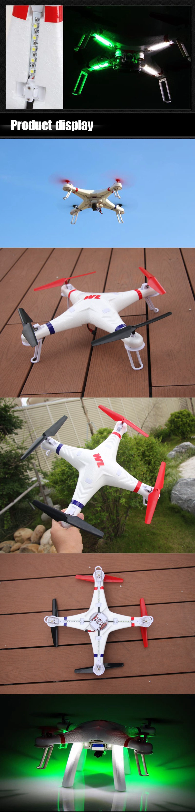 RC quadcopter,2.4G,4ch rc quadcopter,6 axis gyro,WLtoys,WLtoys toys,V353,Headless Mode