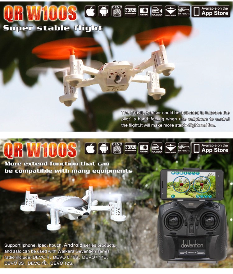 Walkera QR W100S FPV Wifi RC Quadcopter For IOS/Android System