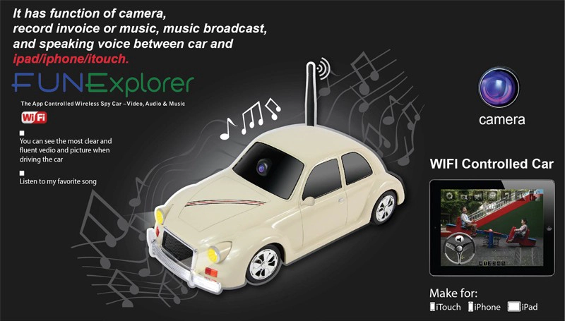WiFi car,Iphone car,camera car