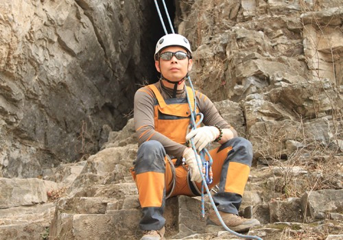 rock climbing helmet