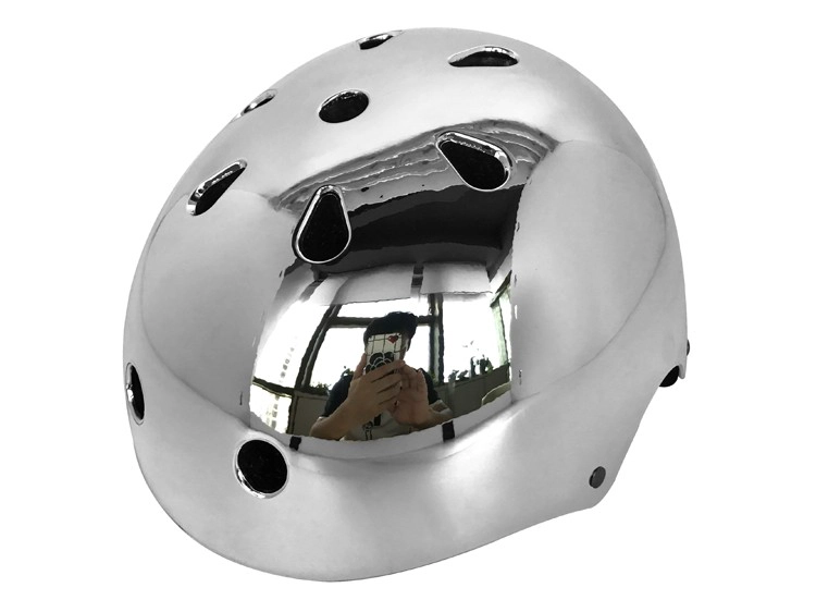 Chrome skate helmets