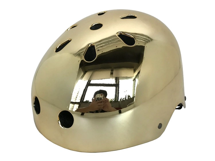 Chrome skate helmets