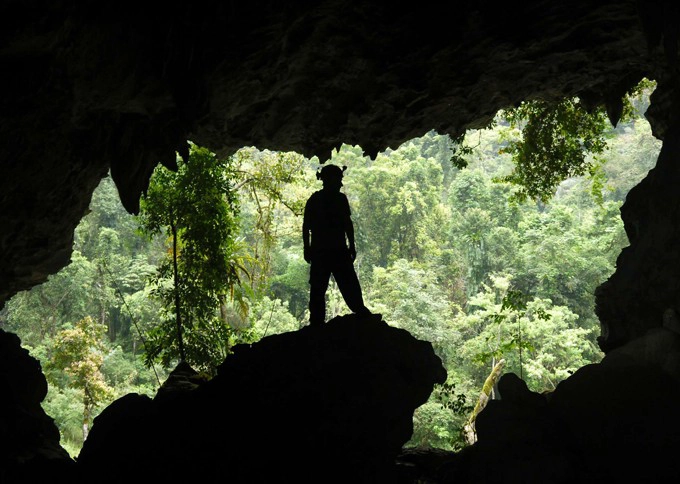Cave exploration helmet