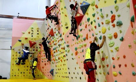 rock climbing helmet