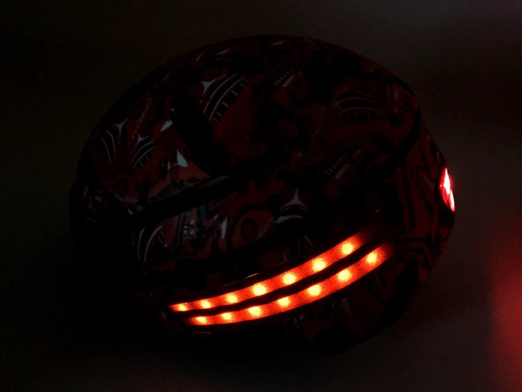 LED bike helmet