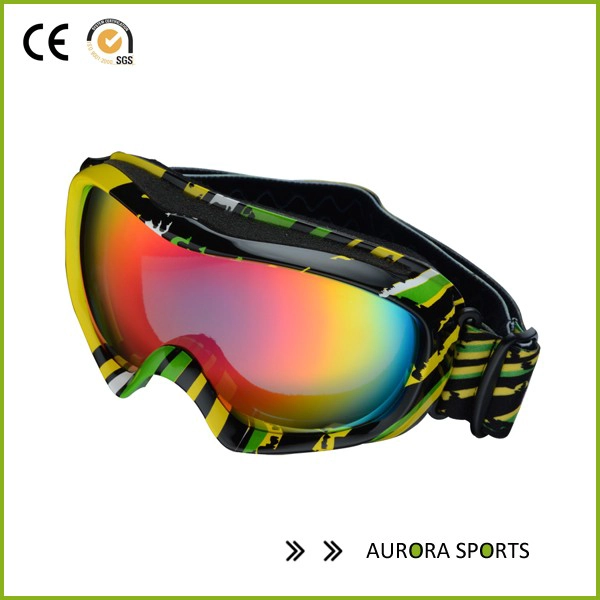 2.015 Hot Prodej větru bílý rámeček Modrá Sensor Lyžování Snow brýle