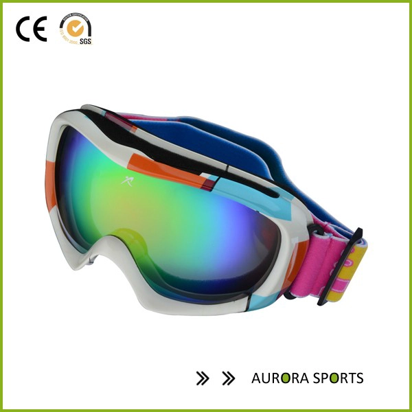 2.015 Hot Prodej větru bílý rámeček Modrá Sensor Lyžování Snow brýle