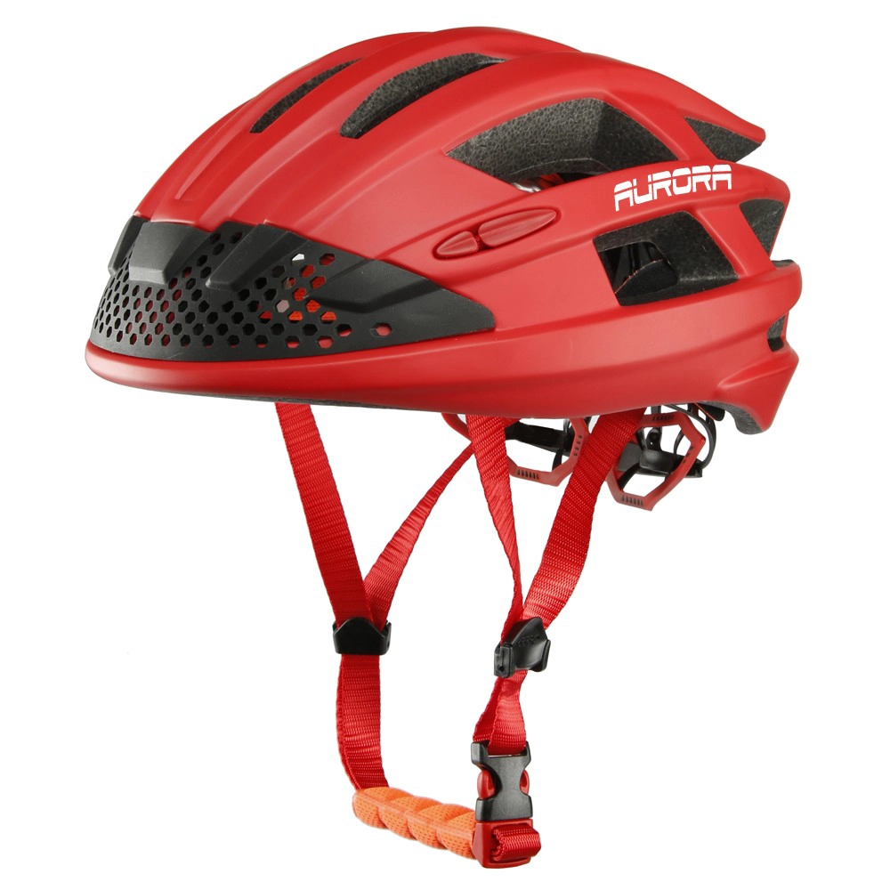 2016 Nuevo casco de diseño de la bicicleta con los aficionados Intergrated y luz LED