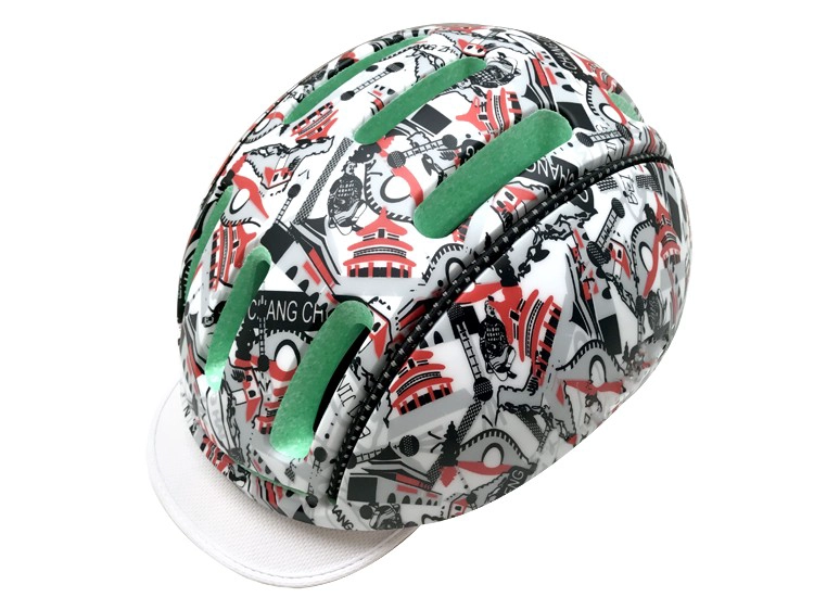 2017 New arrival bicycle helmet with removable rain cover & visor