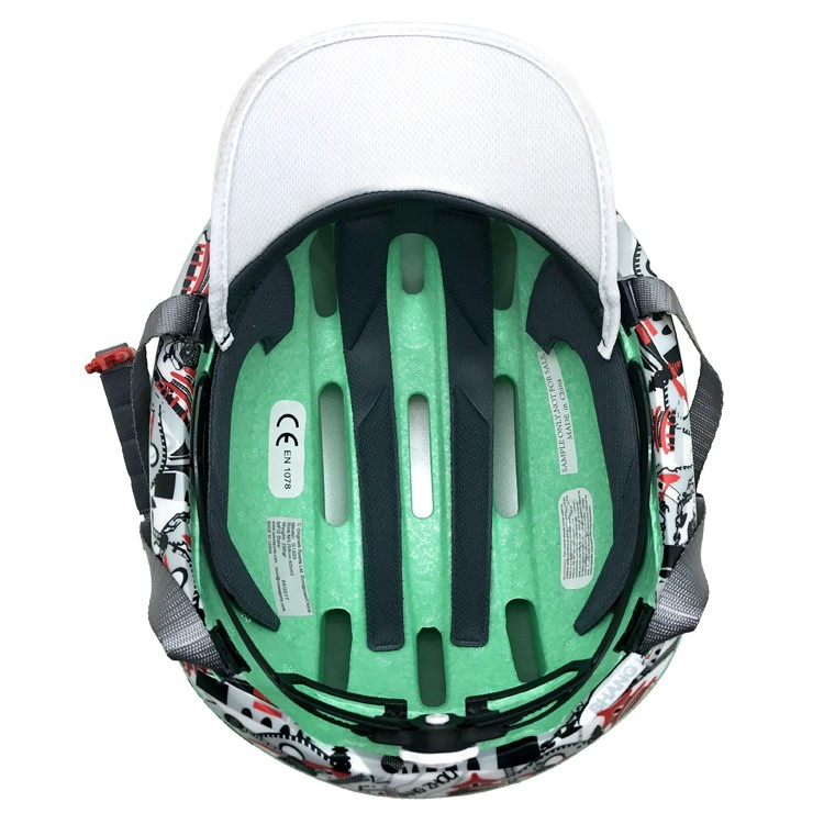 2017 New arrival bicycle helmet with removable rain cover & visor