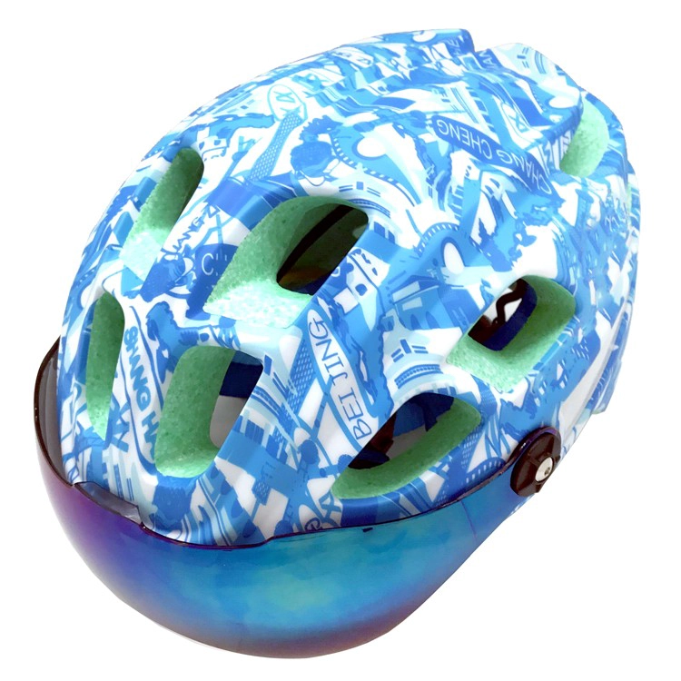 Aero Men's Bike Helmet Road Cycle Helmet With Goggle AU-BM23