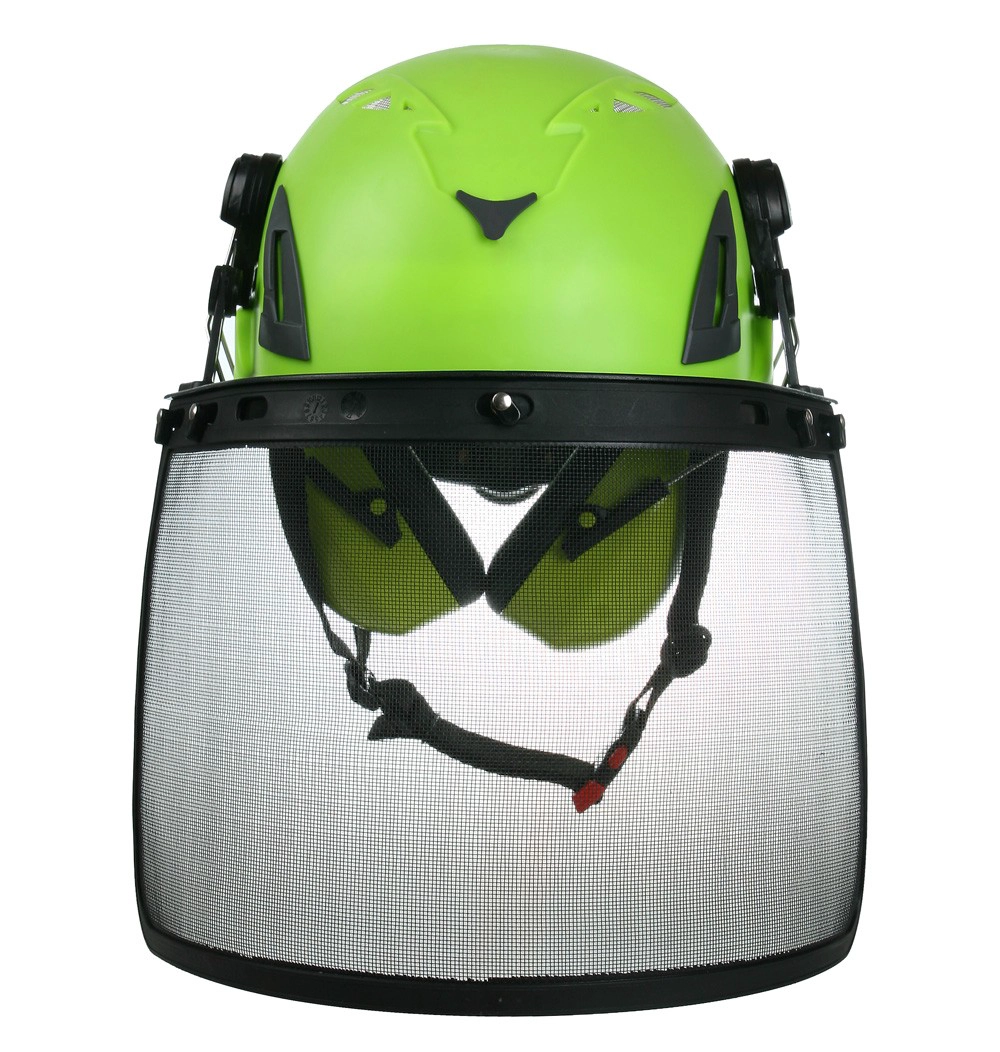 CE жесткий Hi-Viz шлем красный, защитный шлем с забралом