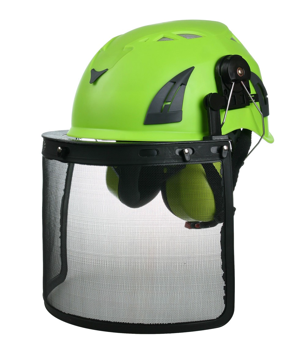 CE жесткий Hi-Viz шлем красный, защитный шлем с забралом