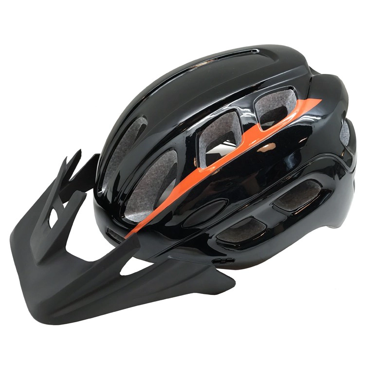 Kask rowerowy górskie komfortowe safetest z wizjerem