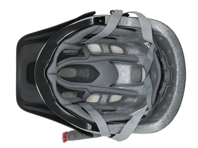 Kask rowerowy górskie komfortowe safetest z wizjerem