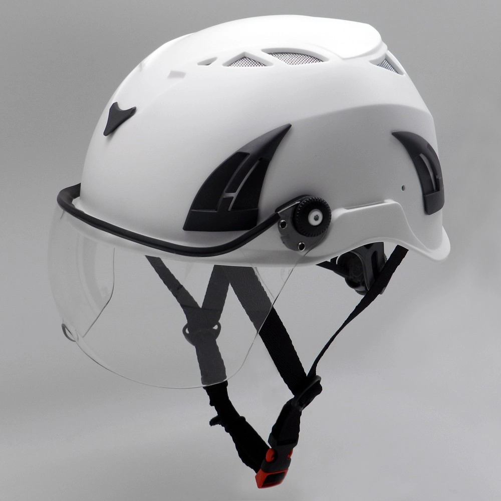 Customized Multicolored ABS Shell Petrochemical Refinery Worker PPE Safety Helmet AU-M02 With Visor with CE approved